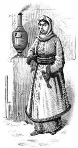 Woman from Russia, traditional traditional costume