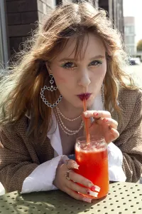 A woman with stylish accessories