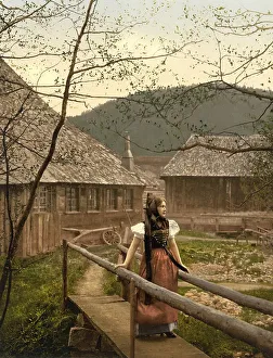 Woman in traditional traditional costume from the Black Forest