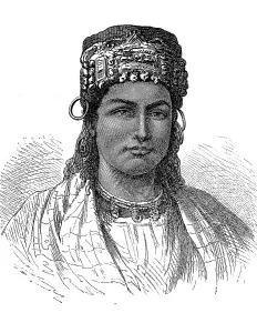Woman, type of a Kabylin, Kabyle