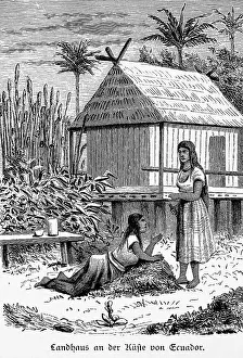 Two women, agriculture, country house