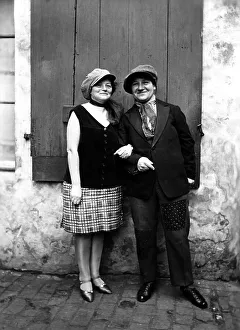 Two women dressed as men, 1930s, Germany, Europe