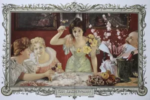 Women drinking cocktails together at a party