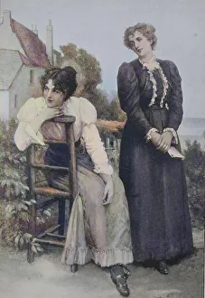 Two Women Eagerly Waiting for the Arrival of Their Lovers