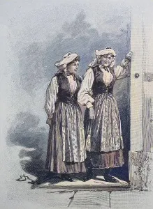 Women in traditional Albanian dress