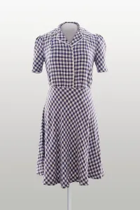 Women's dress on display, Bergen-Belsen concentration camp