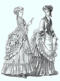 Women's fashion in 1865, France