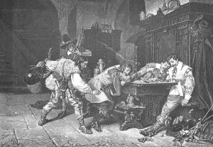 As won so torn, the money won in the card game is stolen from the sleeping soldier