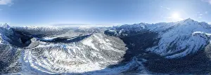 Wonderful winter landscape with Zugspitze