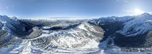 Wonderful winter landscape with Zugspitze