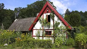 Wood house in the country, Schonen area, Sweden