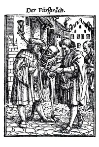 Woodcut, The Advocate, Hans Holbein the Younger