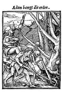 Woodcut, The Consequences of the Fall