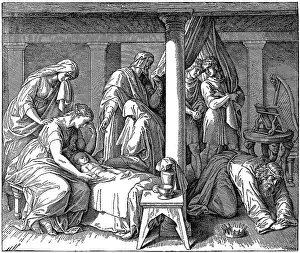 Woodcut, David's Punishment