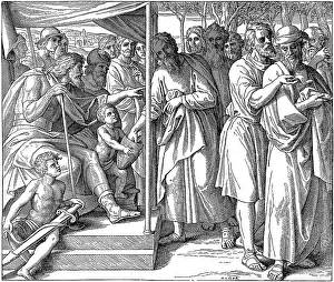 Woodcut, The Distribution of the the Land