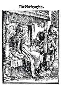 Woodcut, The Duchess, Hans Holbein the Younger