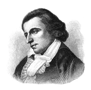 Woodcut, Friedrich Schiller, portrait