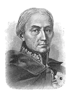 Woodcut, Friedrich Wilhelm Freiherr von Buelow