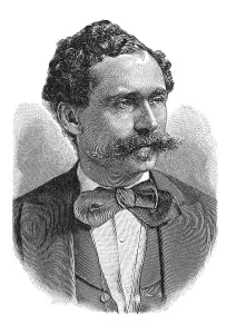 Woodcut, Gustav Nachtigal, portrait