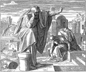 Woodcut, Jeremiah's Lament