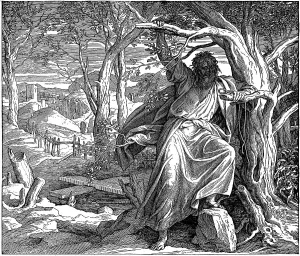 Woodcut, Judas Despair, Gospel of Matthew