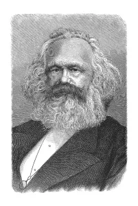 Woodcut, Karl Heinrich Marx, portrait