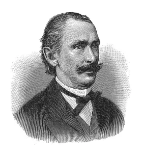 Woodcut, Oscar Ferdinand Peschel, portrait