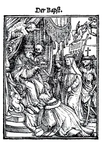 Woodcut, The Pope, Hans Holbein the Younger