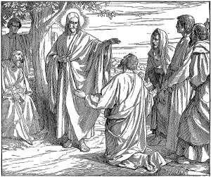 Woodcut, the promise of Primate