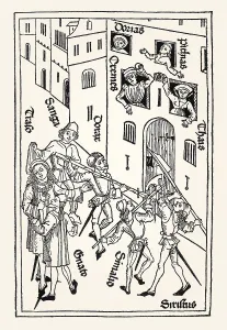 Woodcut from the tale edition Ulmer Terenz