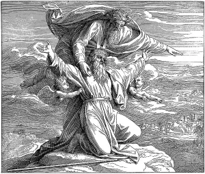 Woodcut, Vision of the Promised Land