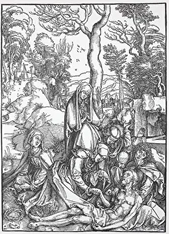 Woodcuts of the great Passion, the Lamentation of Christ