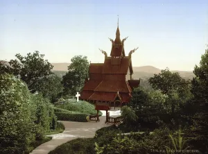 Wooden church of Bergen, Norway
