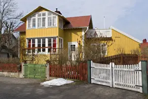 Wooden house, archipelago island Vaxholm, Sweden