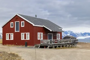 Wooden house, Ny-Alesund, Spitsbergen, Svalbard