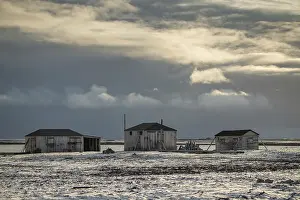 Wooden houses, Swedish-Finnish research station Kinnvika