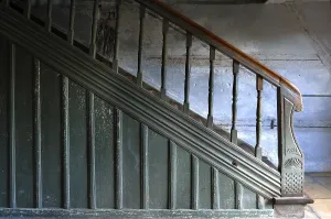 Wooden staircase, 1891, to the upper floor