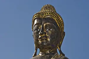 Wooden statue of a Buddha
