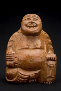 Woodwork Buddha figurine