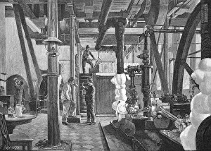 Worker in an ice-cream factory