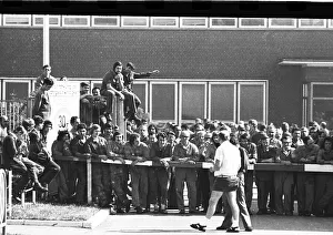 Many workers at the Opel factory in Bochum - here on 23 August 1973 - also took part in the wildcat strikes that swept