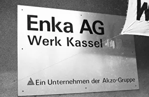 Workers and their works council reacted to the management's intention to stop work at Enka AG in Kassel in 1982