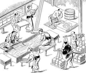 Workshop for the Manufacture of Paper in China