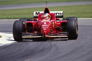 World champion Michael Schumacher, Formula 1, Scuderia Ferrari team, Ferrari F310 car, German Grand Prix at the Hockenheimring on 28 July 1996, Germany, Europe