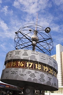 World clock, Alexanderplatz Square in Berlin