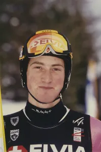 World Cup, ski jumping, portrait of Joel Morerod (CH) in 1998, Germany, Europe