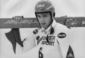World Cup, ski jumping, ski jumper Gerd Siegmund (DEU), portrait, during a competition in 1995, Germany, Europe