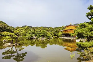 The world famous Kinkakuji Temple (The Golden Pavilion) in Kyoto