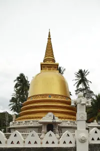 World heritage site Dambulla, three rock cut temple of 1st century bc