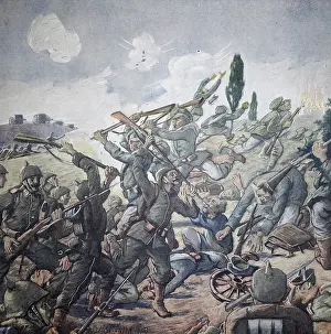 World War 1, on the victorious advance of the allies to the right and left of the Vistula